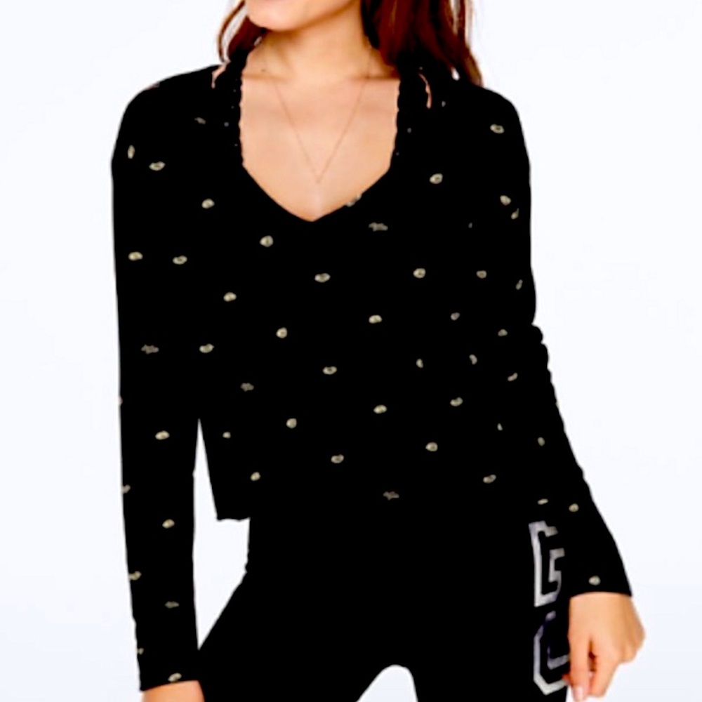 Victoria’s Secret Long Sleeve Crop Top Size M